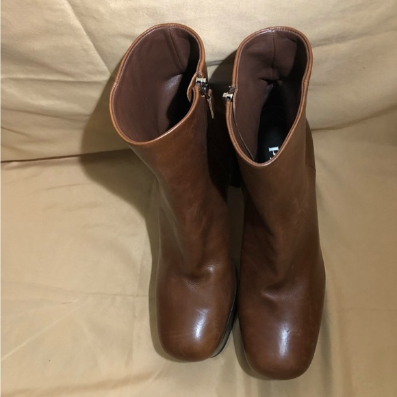 Prada Vitello Leather Platform Booties - Picture 5 of 12